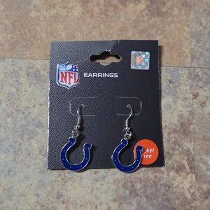 New NFL Indianapolis Colts Logo Earrings